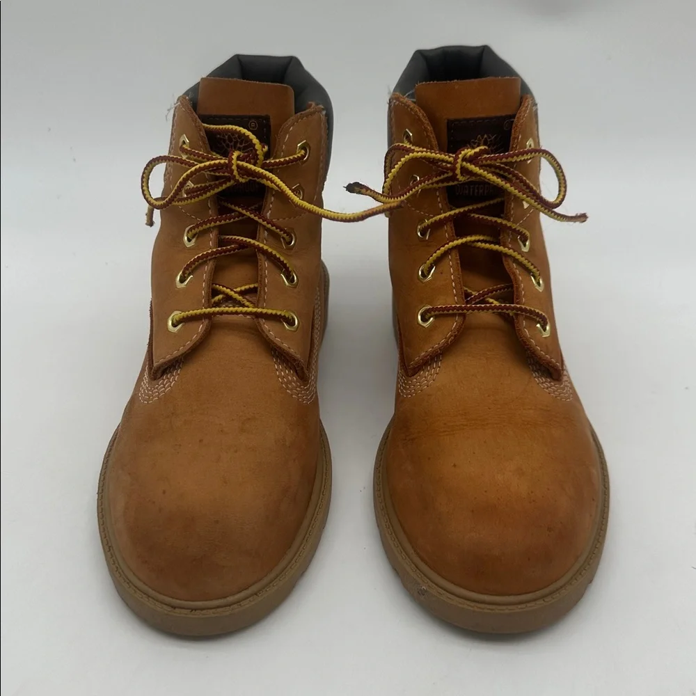 Timberland 6-Inch Youth Shoes Boots Size 3 Boys Wheat Premium Waterproof 10760